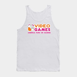 Video Games America Runs On Gaming Tank Top